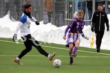 Fussball Testspiel. SK Austria Klagenfurt gegen Treibach.  Christopher CVetko  (Klagenfurt). Klagenfurt, am 28.1.2023.
Foto: Kuess


---
pressefotos, pressefotografie, kuess, qs, qspictures, sport, bild, bilder, bilddatenbank