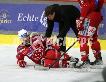 EBEL. Eishockey Bundesliga. EC KAC gegen Asiago Hockey.   Rihards Bukarts  (KAC).  Klagenfurt, am 5.2.2023.
Foto: Kuess
www.qspictures.net
---
pressefotos, pressefotografie, kuess, qs, qspictures, sport, bild, bilder, bilddatenbank