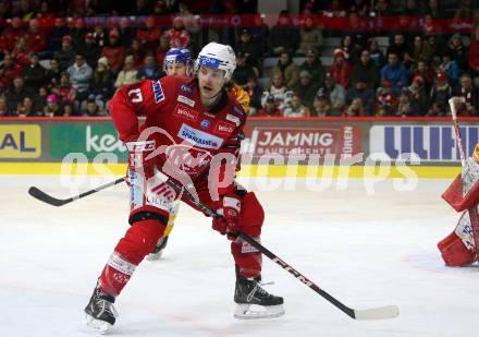 EBEL. Eishockey Bundesliga. EC KAC gegen Asiago Hockey.  Manuel Ganahl   (KAC).  Klagenfurt, am 5.2.2023.
Foto: Kuess
www.qspictures.net
---
pressefotos, pressefotografie, kuess, qs, qspictures, sport, bild, bilder, bilddatenbank