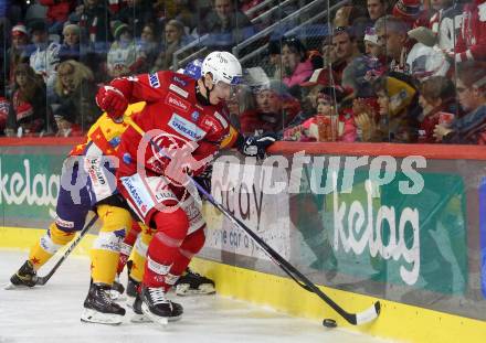 EBEL. Eishockey Bundesliga. EC KAC gegen Asiago Hockey.   Mike Zalewski  (KAC).  Klagenfurt, am 5.2.2023.
Foto: Kuess
www.qspictures.net
---
pressefotos, pressefotografie, kuess, qs, qspictures, sport, bild, bilder, bilddatenbank