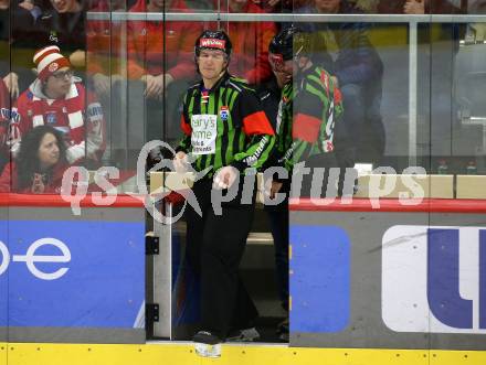 EBEL. Eishockey Bundesliga. EC KAC gegen HCB Suedtirol Alperia.   Schiedsrichter. Klagenfurt, am 17.2.2023.
Foto: Kuess
www.qspictures.net
---
pressefotos, pressefotografie, kuess, qs, qspictures, sport, bild, bilder, bilddatenbank