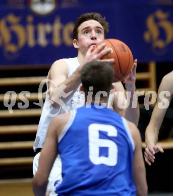 Basketball 2. Liga 2022/2023. Grunddurchgang 17. Runde.  KOS Celovec gegen Kufstein Towers. Niklas Michel (KOS). Klagenfurt, am 18.2.2023.
Foto: Kuess
www.qspictures.net
---
pressefotos, pressefotografie, kuess, qs, qspictures, sport, bild, bilder, bilddatenbank