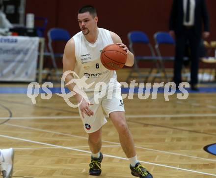 Basketball 2. Liga 2022/2023. Grunddurchgang 17. Runde.  KOS Celovec gegen Kufstein Towers. Grega Sajevic (KOS), Klagenfurt, am 18.2.2023.
Foto: Kuess
www.qspictures.net
---
pressefotos, pressefotografie, kuess, qs, qspictures, sport, bild, bilder, bilddatenbank