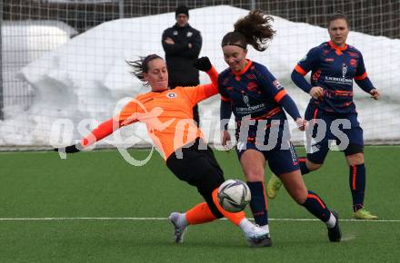 Fussball Testspiel Frauen. SK Austria Klagenfurt gegen FC Bergheim.  Anja Veratschnig (Klagenfurt). Klagenfurt, am 18.2.2023.
Foto: Kuess
---
pressefotos, pressefotografie, kuess, qs, qspictures, sport, bild, bilder, bilddatenbank