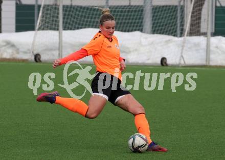 Fussball Testspiel Frauen. SK Austria Klagenfurt gegen FC Bergheim. 
Anna Daniela Herkner  (Klagenfurt). Klagenfurt, am 18.2.2023.
Foto: Kuess
---
pressefotos, pressefotografie, kuess, qs, qspictures, sport, bild, bilder, bilddatenbank