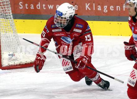 EBEL. Eishockey Bundesliga. EC KAC gegen BEMER Pioneers Vorarlberg.    Oliver Lam (KAC).  Klagenfurt, am 21.2.2023.
Foto: Kuess
www.qspictures.net
---
pressefotos, pressefotografie, kuess, qs, qspictures, sport, bild, bilder, bilddatenbank