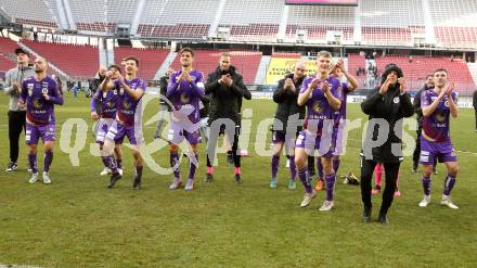 Fussball Bundesliga. SK Austria Klagenfurt gegen Cashpoint SCR Altach. Jubel Austria(Klagenfurt). Klagenfurt, am 5.3.2023.
Foto: Kuess
---
pressefotos, pressefotografie, kuess, qs, qspictures, sport, bild, bilder, bilddatenbank