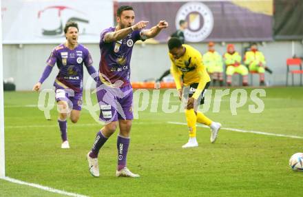 Fussball Bundesliga. SK Austria Klagenfurt gegen Cashpoint SCR Altach. Torjubel Markus Pink (Klagenfurt). Klagenfurt, am 5.3.2023.
Foto: Kuess
---
pressefotos, pressefotografie, kuess, qs, qspictures, sport, bild, bilder, bilddatenbank