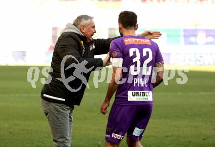 Fussball Bundesliga. SK Austria Klagenfurt gegen Cashpoint SCR Altach. Trainer Peter Pacult, Markus Pink (Klagenfurt). Klagenfurt, am 5.3.2023.
Foto: Kuess
---
pressefotos, pressefotografie, kuess, qs, qspictures, sport, bild, bilder, bilddatenbank