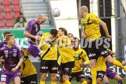 Fussball Bundesliga. SK Austria Klagenfurt gegen Cashpoint SCR Altach. Nicolas Wimmer (Klagenfurt), Husein Balic (Altach). Klagenfurt, am 5.3.2023.
Foto: Kuess
---
pressefotos, pressefotografie, kuess, qs, qspictures, sport, bild, bilder, bilddatenbank