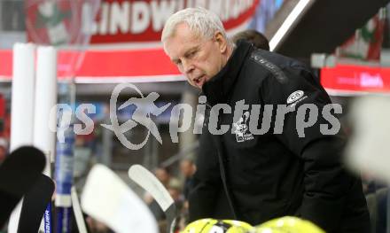 EBEL. Eishockey Bundesliga. KAC gegen VSV.  Trainer Rob Daum (VSV). Klagenfurt, am 10.3.2023.
Foto: Kuess
www.qspictures.net
---
pressefotos, pressefotografie, kuess, qs, qspictures, sport, bild, bilder, bilddatenbank