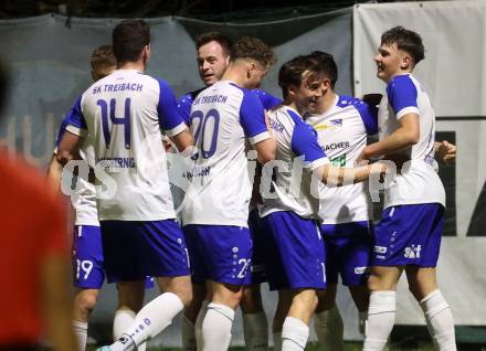 Fussball. Regionalliga. Treibach gegen LASK Amateure OOE.  Torjubel Kevin Vaschauner  (Treibach). Treibach, 24.3.2023
Foto: Kuess


---
pressefotos, pressefotografie, kuess, qs, qspictures, sport, bild, bilder, bilddatenbank