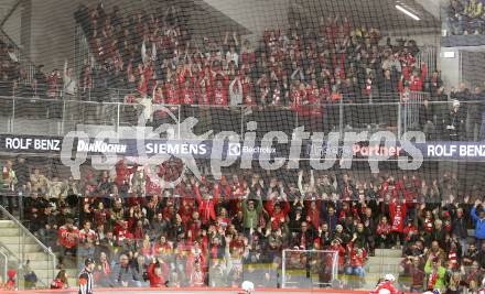 EBEL. Eishockey Bundesliga. EC KAC gegen Salzburg.   Fans. Die Welle  (KAC).  Klagenfurt, am 26.3.2023.
Foto: Kuess
www.qspictures.net
---
pressefotos, pressefotografie, kuess, qs, qspictures, sport, bild, bilder, bilddatenbank