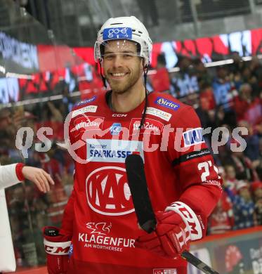 EBEL. Eishockey Bundesliga. EC KAC gegen Salzburg.   Thomas Hundertpfund  (KAC).  Klagenfurt, am 26.3.2023.
Foto: Kuess
www.qspictures.net
---
pressefotos, pressefotografie, kuess, qs, qspictures, sport, bild, bilder, bilddatenbank