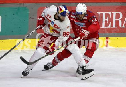 EBEL. Eishockey Bundesliga. EC KAC gegen Salzburg.   Thomas Vallant, (KAC),  Florian Baltram    (Salzburg). Klagenfurt, am 26.3.2023.
Foto: Kuess
www.qspictures.net
---
pressefotos, pressefotografie, kuess, qs, qspictures, sport, bild, bilder, bilddatenbank