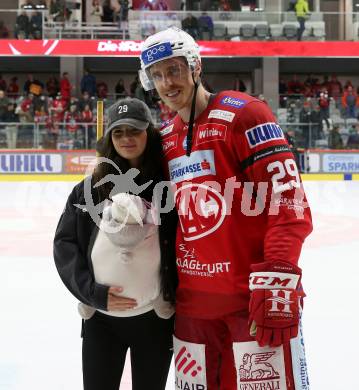 EBEL. Eishockey Bundesliga. EC KAC gegen Salzburg.   Mike Zalewski  (KAC).  Klagenfurt, am 26.3.2023.
Foto: Kuess
www.qspictures.net
---
pressefotos, pressefotografie, kuess, qs, qspictures, sport, bild, bilder, bilddatenbank