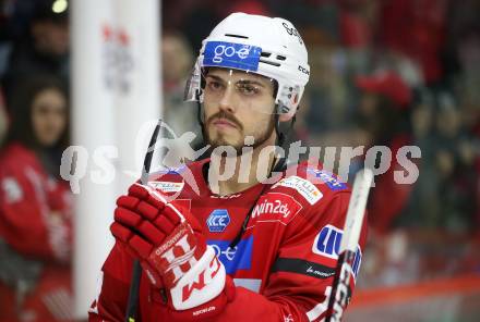 EBEL. Eishockey Bundesliga. EC KAC gegen Salzburg.   Thomas Vallant  (KAC).  Klagenfurt, am 31.3.2023.
Foto: Kuess
www.qspictures.net
---
pressefotos, pressefotografie, kuess, qs, qspictures, sport, bild, bilder, bilddatenbank