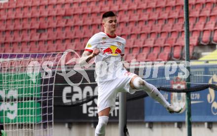 Fussball Bundesliga. SK Austria Klagenfurt gegen Salzburg.  Torjubel Benjamin Sesko  (Salzburg).  Klagenfurt, am 2.4.2023.
Foto: Kuess
---
pressefotos, pressefotografie, kuess, qs, qspictures, sport, bild, bilder, bilddatenbank