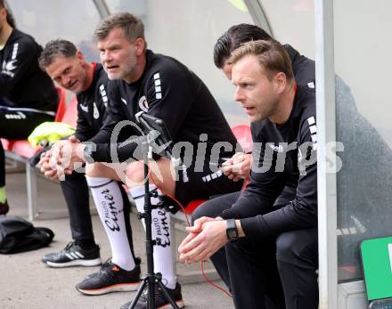 Fussball Bundesliga. SK Austria Klagenfurt gegen Salzburg. Co-Trainer Martin Lassnig  (Klagenfurt). Klagenfurt, am 2.4.2023.
Foto: Kuess
---
pressefotos, pressefotografie, kuess, qs, qspictures, sport, bild, bilder, bilddatenbank