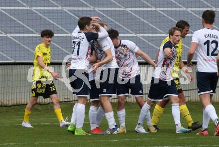 Fussball. Unterliga Ost. St. Veit  gegen Bad St. Leonhard.  Torjubel   (St. Veit).  St. Veit, 1.4.2023.
Foto: Kuess


---
pressefotos, pressefotografie, kuess, qs, qspictures, sport, bild, bilder, bilddatenbank