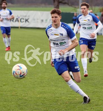 Fussball. Regionalliga. Treibach gegen DSV Leoben.  Philipp HOEberl  (Treibach): Treibach, 21.4.2023.
Foto: Kuess


---
pressefotos, pressefotografie, kuess, qs, qspictures, sport, bild, bilder, bilddatenbank