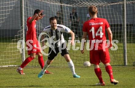 Fussball. Kaerntner Liga. Bleiburg gegen ATSV Wolfsberg.  Torjubel Adnan Besic  (Bleiburg). Bleiburg 22.4.2023.
Foto: Kuess


---
pressefotos, pressefotografie, kuess, qs, qspictures, sport, bild, bilder, bilddatenbank