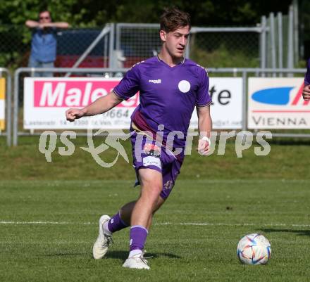 Fussball Kaerntner Liga. SK Austria Klagenfurt gegen Spittal. Moritz Berg  (Austria Klagenfurt).  Brueckl, am 27.5.2023.
Foto: Kuess



---
pressefotos, pressefotografie, kuess, qs, qspictures, sport, bild, bilder, bilddatenbank