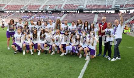 Fussball Bundesliga. SK Austria Klagenfurt gegen SK Rapid Wien. Frauenfussball. Ehrung Kaerntner Meisterinnen. SK Austria KLagenfurt  (Klagenfurt). Klagenfurt, am 3.6.2023.
Foto: Kuess
---
pressefotos, pressefotografie, kuess, qs, qspictures, sport, bild, bilder, bilddatenbank