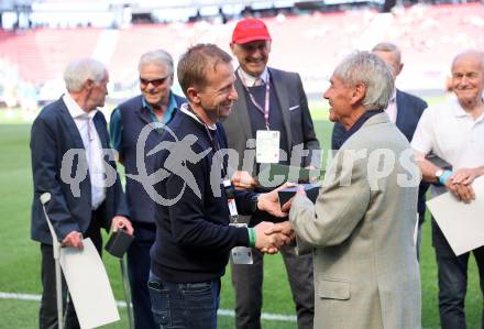 Fussball Bundesliga. SK Austria Klagenfurt gegen SK Rapid Wien.  Klaus Mitterdorfer, Franz Hasil . Klagenfurt, am 3.6.2023.
Foto: Kuess
---
pressefotos, pressefotografie, kuess, qs, qspictures, sport, bild, bilder, bilddatenbank