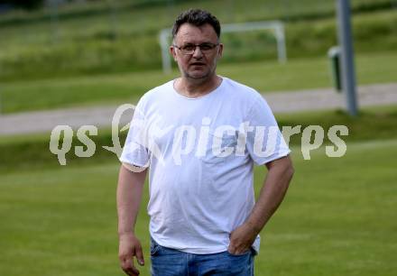 Fussball Kaerntner Liga. SK Austria KLagenfurt Amateure gegen ATSV Wolfsberg. Trainer   Mario Romac (Wolfsberg). Brueckl, am 9.6.2023.
Foto: Kuess



---
pressefotos, pressefotografie, kuess, qs, qspictures, sport, bild, bilder, bilddatenbank