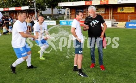 Fussball KFV Cup. SAK gegen Dellach/Gail.  Darijo Biscan, Zoran Vukovic, Simon Sadnek (SAK). Klagenfurt, am 17.6.2023.
Foto: Kuess



---
pressefotos, pressefotografie, kuess, qs, qspictures, sport, bild, bilder, bilddatenbank