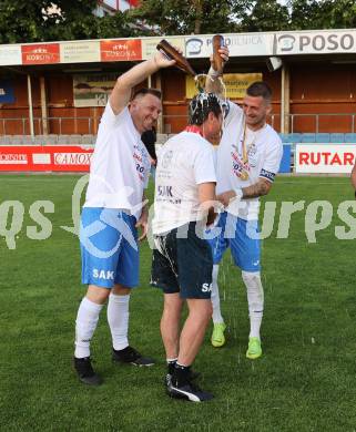 Fussball KFV Cup. SAK gegen Dellach/Gail. Darijo Biscan, Zoran Vukovic, Simon Sadnek  (SAK). Klagenfurt, am 17.6.2023.
Foto: Kuess



---
pressefotos, pressefotografie, kuess, qs, qspictures, sport, bild, bilder, bilddatenbank