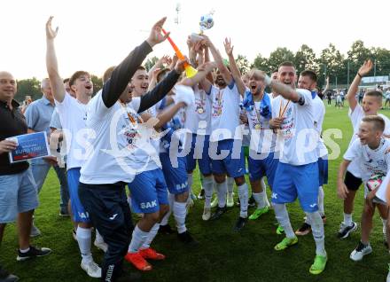 Fussball KFV Cup. SAK gegen Dellach/Gail. Jubel  (SAK). Klagenfurt, am 17.6.2023.
Foto: Kuess



---
pressefotos, pressefotografie, kuess, qs, qspictures, sport, bild, bilder, bilddatenbank