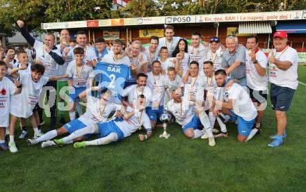 Fussball KFV Cup. SAK gegen Dellach/Gail.  Jubel (SAK). Klagenfurt, am 17.6.2023.
Foto: Kuess



---
pressefotos, pressefotografie, kuess, qs, qspictures, sport, bild, bilder, bilddatenbank