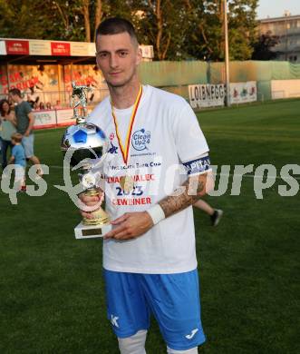 Fussball KFV Cup. SAK gegen Dellach/Gail. Zoran Vukovic  (SAK). Klagenfurt, am 17.6.2023.
Foto: Kuess



---
pressefotos, pressefotografie, kuess, qs, qspictures, sport, bild, bilder, bilddatenbank