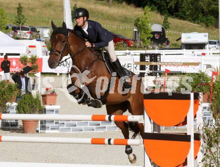 Reiten. Oesterreichische Staatsmeisterschaft.   Kevin Kazda auf El Capitan 7. Margarethen im Lavanttal. Reiterhof Stueckler, am 24.6.2023.
Foto: Kuess



---
pressefotos, pressefotografie, kuess, qs, qspictures, sport, bild, bilder, bilddatenbank