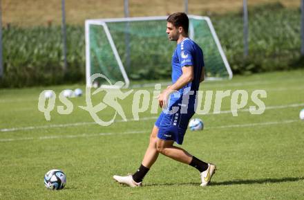 Fussball Bundesliga. Training SK Austria Klagenfurt.  Nikola Djoric.  Viktring, am 26.4.2023.
Foto: Kuess



---
pressefotos, pressefotografie, kuess, qs, qspictures, sport, bild, bilder, bilddatenbank