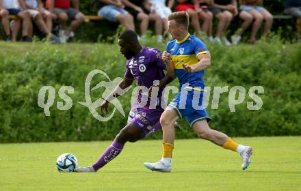 Fussball Bundesliga Testspiel. DSG/ATUS Ferlach gegen SK Austria Klagenfurt. Iba May (Austria KLagenfurt). Ferlach, am 30.6.2023.
Foto: Kuess



---
pressefotos, pressefotografie, kuess, qs, qspictures, sport, bild, bilder, bilddatenbank