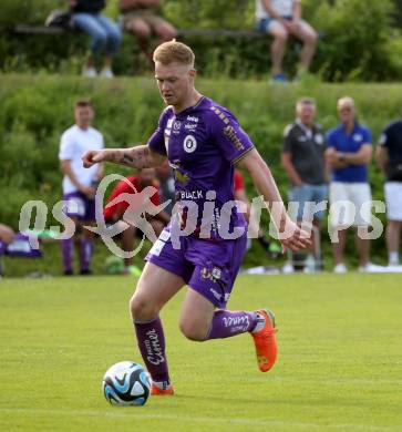 Fussball Bundesliga Testspiel. DSG/ATUS Ferlach gegen SK Austria Klagenfurt.  Jonas Arweiler (Austria KLagenfurt). Ferlach, am 30.6.2023.
Foto: Kuess



---
pressefotos, pressefotografie, kuess, qs, qspictures, sport, bild, bilder, bilddatenbank