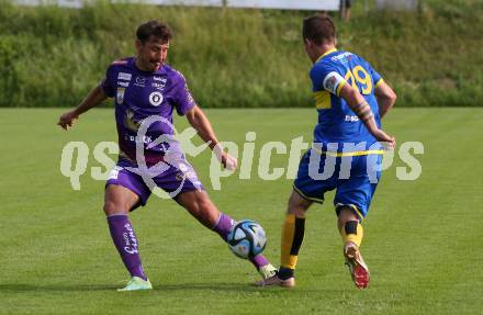 Fussball Bundesliga Testspiel. DSG/ATUS Ferlach gegen SK Austria Klagenfurt. Christopher Wernitznig (Austria KLagenfurt). Ferlach, am 30.6.2023.
Foto: Kuess



---
pressefotos, pressefotografie, kuess, qs, qspictures, sport, bild, bilder, bilddatenbank