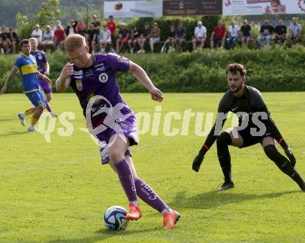 Fussball Bundesliga Testspiel. DSG/ATUS Ferlach gegen SK Austria Klagenfurt.  Jonas Arweiler (Austria KLagenfurt). Ferlach, am 30.6.2023.
Foto: Kuess



---
pressefotos, pressefotografie, kuess, qs, qspictures, sport, bild, bilder, bilddatenbank