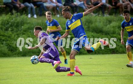 Fussball Bundesliga Testspiel. DSG/ATUS Ferlach gegen SK Austria Klagenfurt.  Sinan Karweina (Austria KLagenfurt). Ferlach, am 30.6.2023.
Foto: Kuess



---
pressefotos, pressefotografie, kuess, qs, qspictures, sport, bild, bilder, bilddatenbank