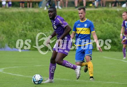 Fussball Bundesliga Testspiel. DSG/ATUS Ferlach gegen SK Austria Klagenfurt. Iba May (Austria KLagenfurt). Ferlach, am 30.6.2023.
Foto: Kuess



---
pressefotos, pressefotografie, kuess, qs, qspictures, sport, bild, bilder, bilddatenbank