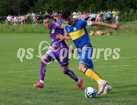 Fussball Bundesliga Testspiel. DSG/ATUS Ferlach gegen SK Austria Klagenfurt.  Sinan Karweina (Austria KLagenfurt). Ferlach, am 30.6.2023.
Foto: Kuess



---
pressefotos, pressefotografie, kuess, qs, qspictures, sport, bild, bilder, bilddatenbank