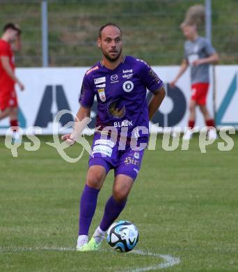 Fussball Bundesliga. Testspiel. ATSV Wolfsberg gegen SK Austria KLagenfurt. Rico Benatelli   (KLagenfurt). Wolfsberg, am 4.7.2023.
Foto: Kuess



---
pressefotos, pressefotografie, kuess, qs, qspictures, sport, bild, bilder, bilddatenbank