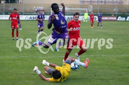 Fussball Bundesliga. Testspiel. ATSV Wolfsberg gegen SK Austria KLagenfurt.   Solomon Bonnah (KLagenfurt). Wolfsberg, am 4.7.2023.
Foto: Kuess



---
pressefotos, pressefotografie, kuess, qs, qspictures, sport, bild, bilder, bilddatenbank