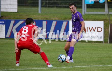 Fussball Bundesliga. Testspiel. ATSV Wolfsberg gegen SK Austria KLagenfurt.  Andrew Irving  (KLagenfurt). Wolfsberg, am 4.7.2023.
Foto: Kuess



---
pressefotos, pressefotografie, kuess, qs, qspictures, sport, bild, bilder, bilddatenbank