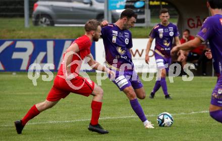 Fussball Bundesliga. Testspiel. ATSV Wolfsberg gegen SK Austria KLagenfurt.   Andrew Irving (KLagenfurt). Wolfsberg, am 4.7.2023.
Foto: Kuess



---
pressefotos, pressefotografie, kuess, qs, qspictures, sport, bild, bilder, bilddatenbank