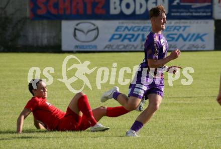 Fussball Bundesliga. Testspiel. ATSV Wolfsberg gegen SK Austria KLagenfurt.   Moritz Berg (KLagenfurt). Wolfsberg, am 4.7.2023.
Foto: Kuess



---
pressefotos, pressefotografie, kuess, qs, qspictures, sport, bild, bilder, bilddatenbank