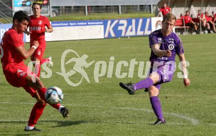 Fussball Bundesliga. Testspiel. ATSV Wolfsberg gegen SK Austria KLagenfurt.  Christopher Cvetko  (KLagenfurt). Wolfsberg, am 4.7.2023.
Foto: Kuess



---
pressefotos, pressefotografie, kuess, qs, qspictures, sport, bild, bilder, bilddatenbank